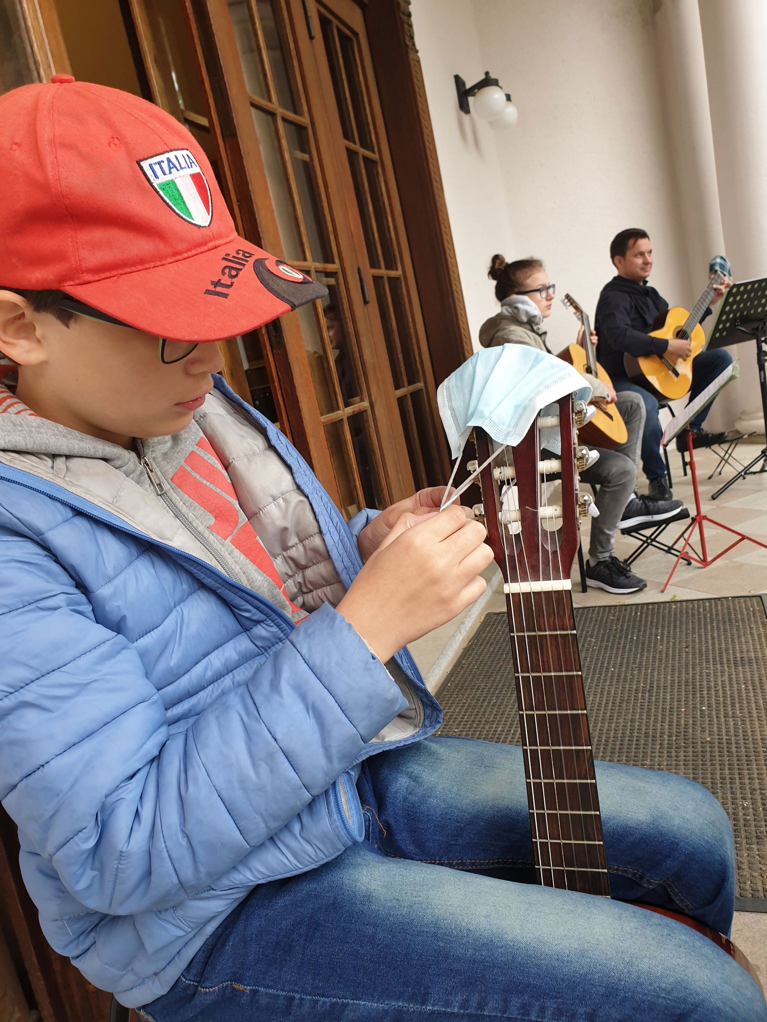 Gitarrenorchester Probe auf Distanz 04